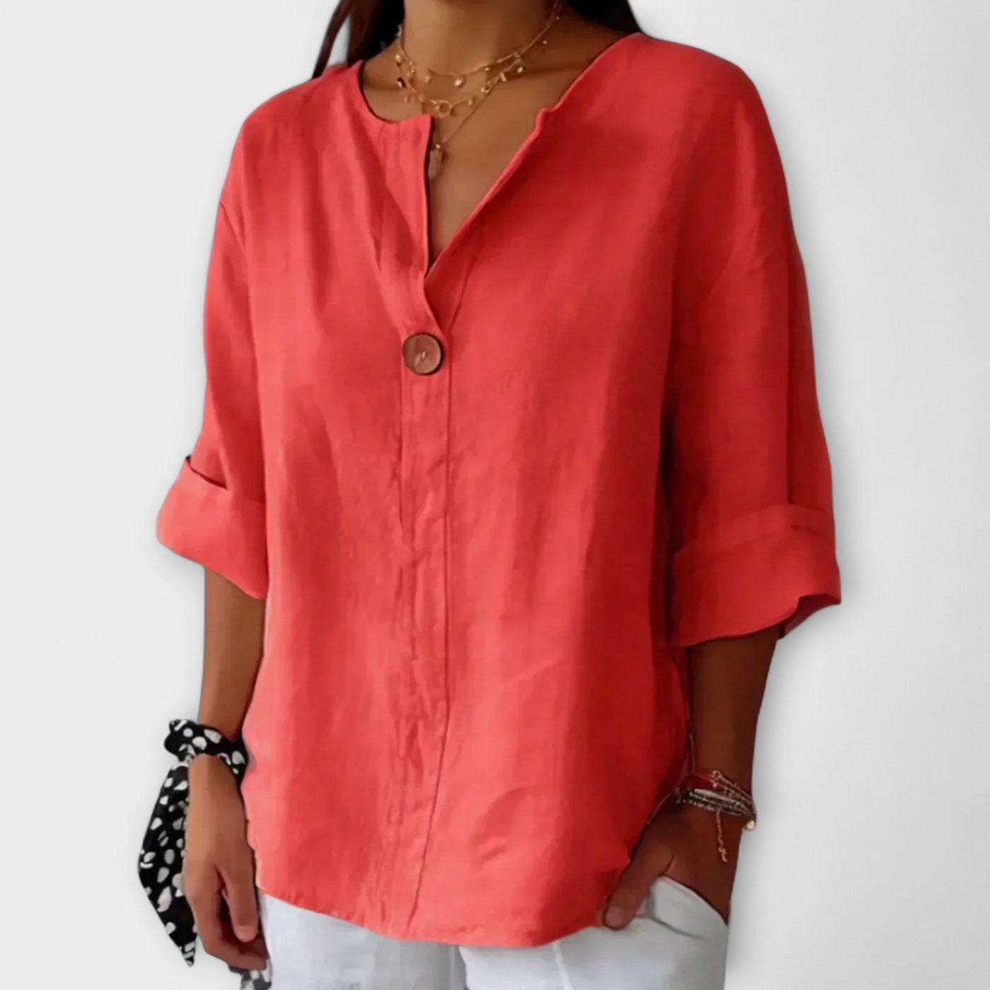 The Nicole V-Neck Blouse