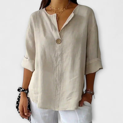 The Nicole V-Neck Blouse
