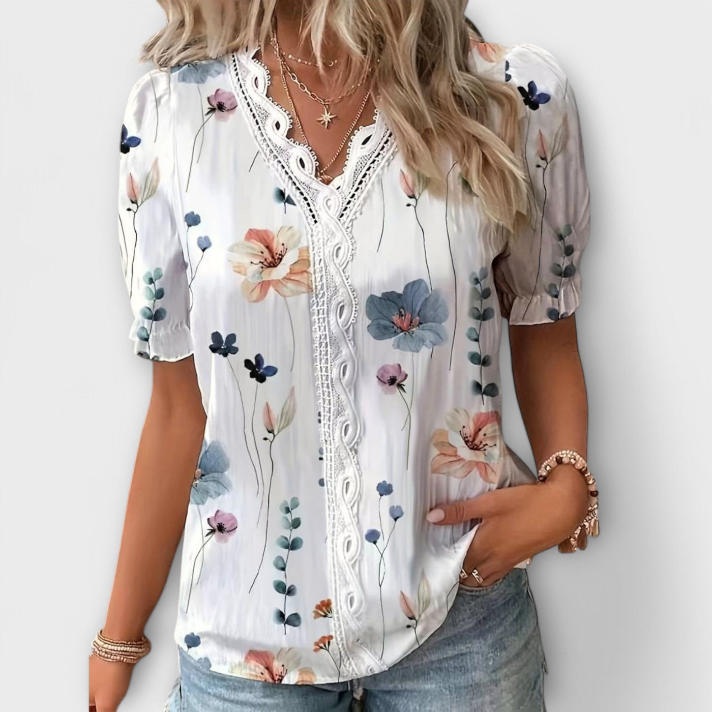 The Emily Timeless V-Neck Blouse