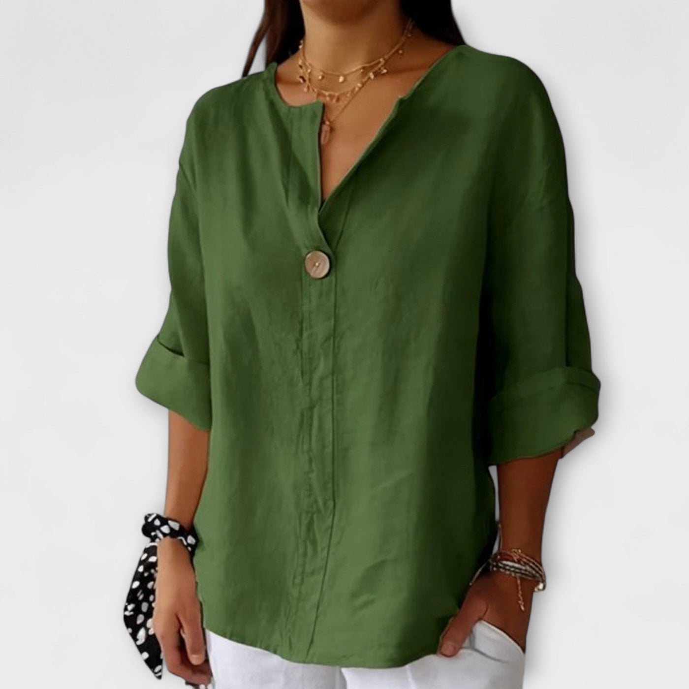 The Nicole V-Neck Blouse