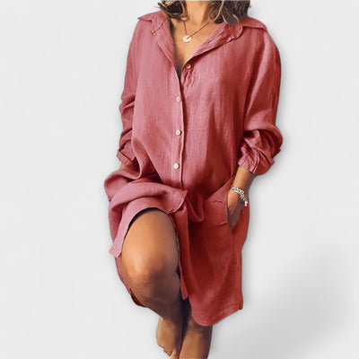 The Venice Classic Linen Blouse