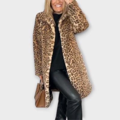 The Amara Leopard Coat