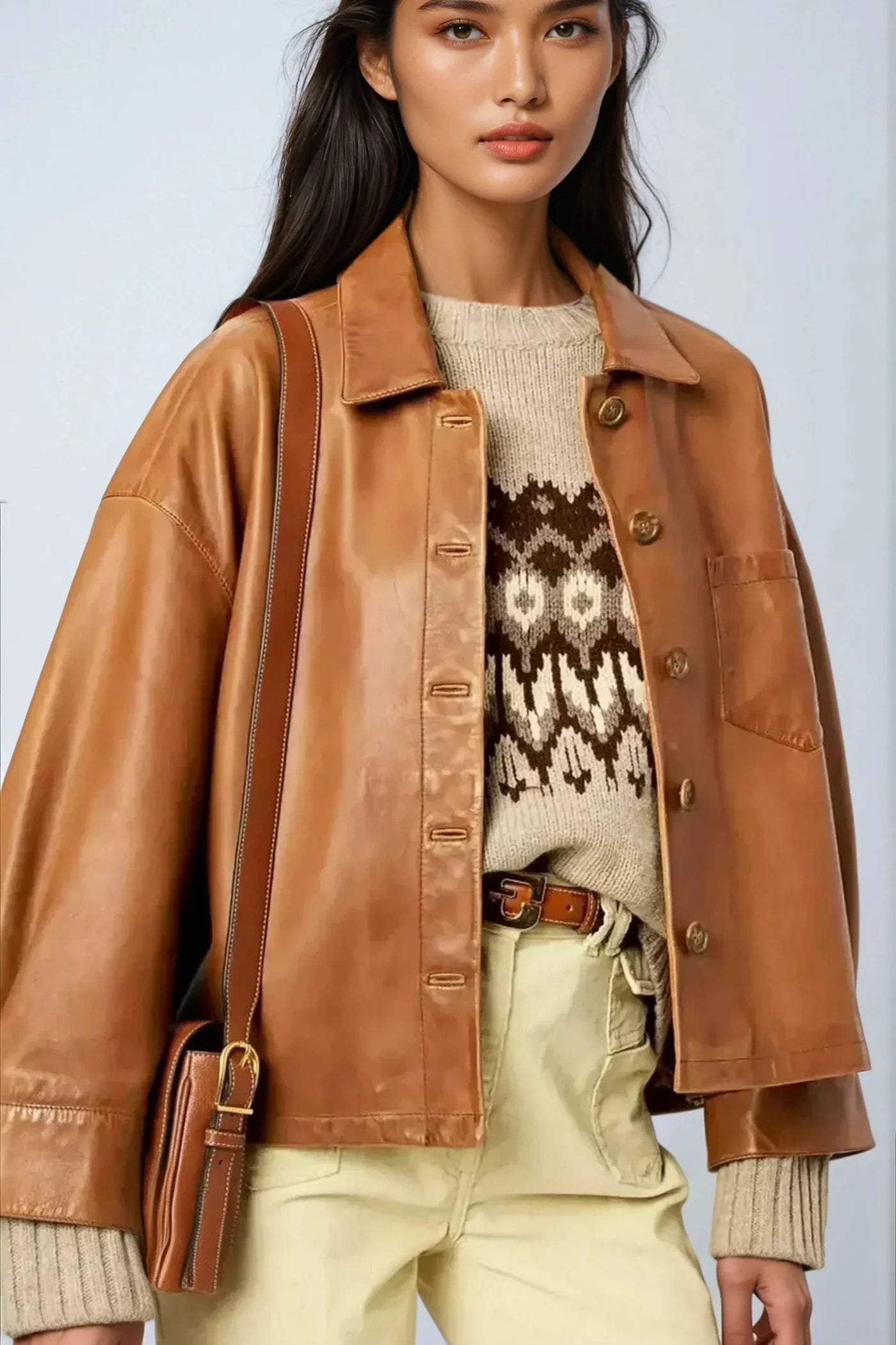 Johanna - The Modern Short Leather Jacket