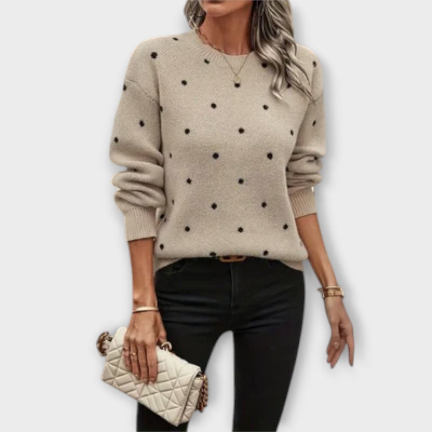 The Ava Long-Sleeve Knit Sweater