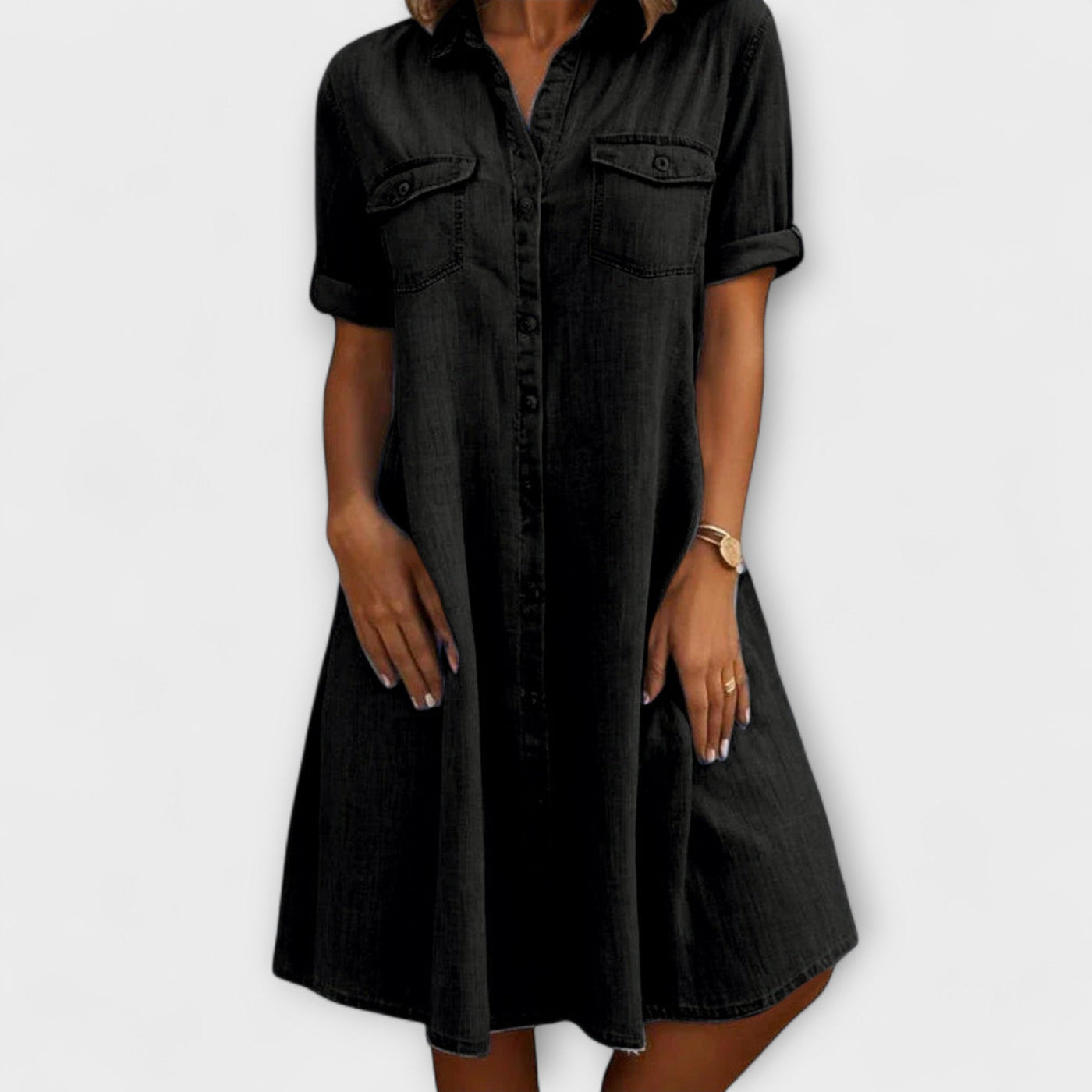 The Essential Denim Shirt Dress