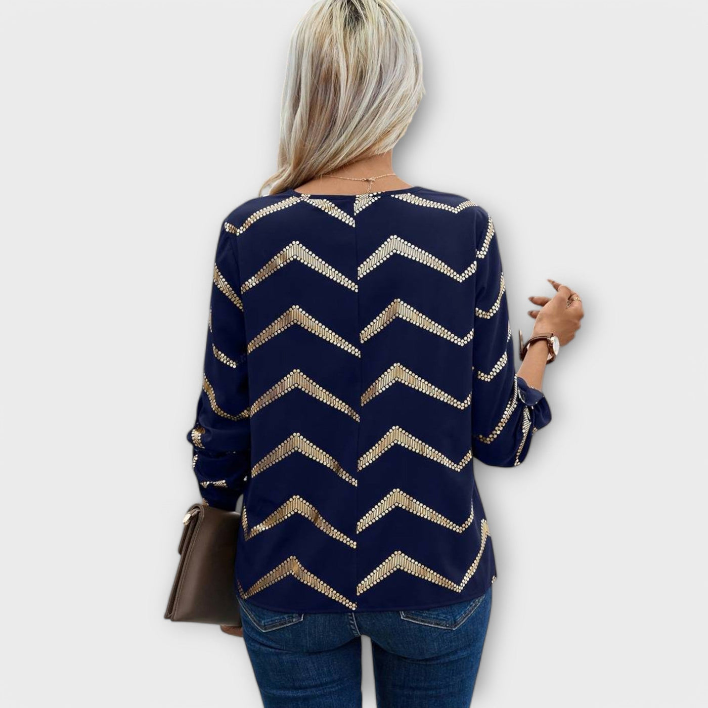 The Emmy Half-Zip Blouse