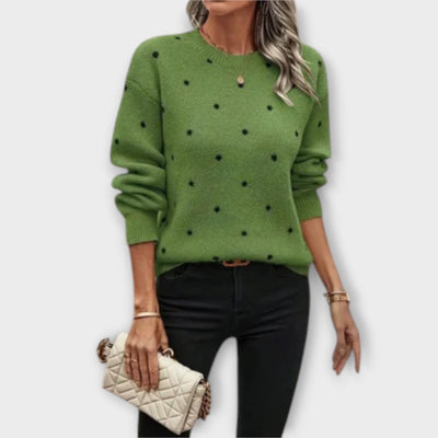 The Ava Long-Sleeve Knit Sweater