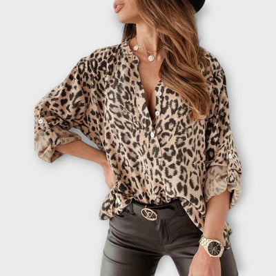 The Livy Leopard Blouse