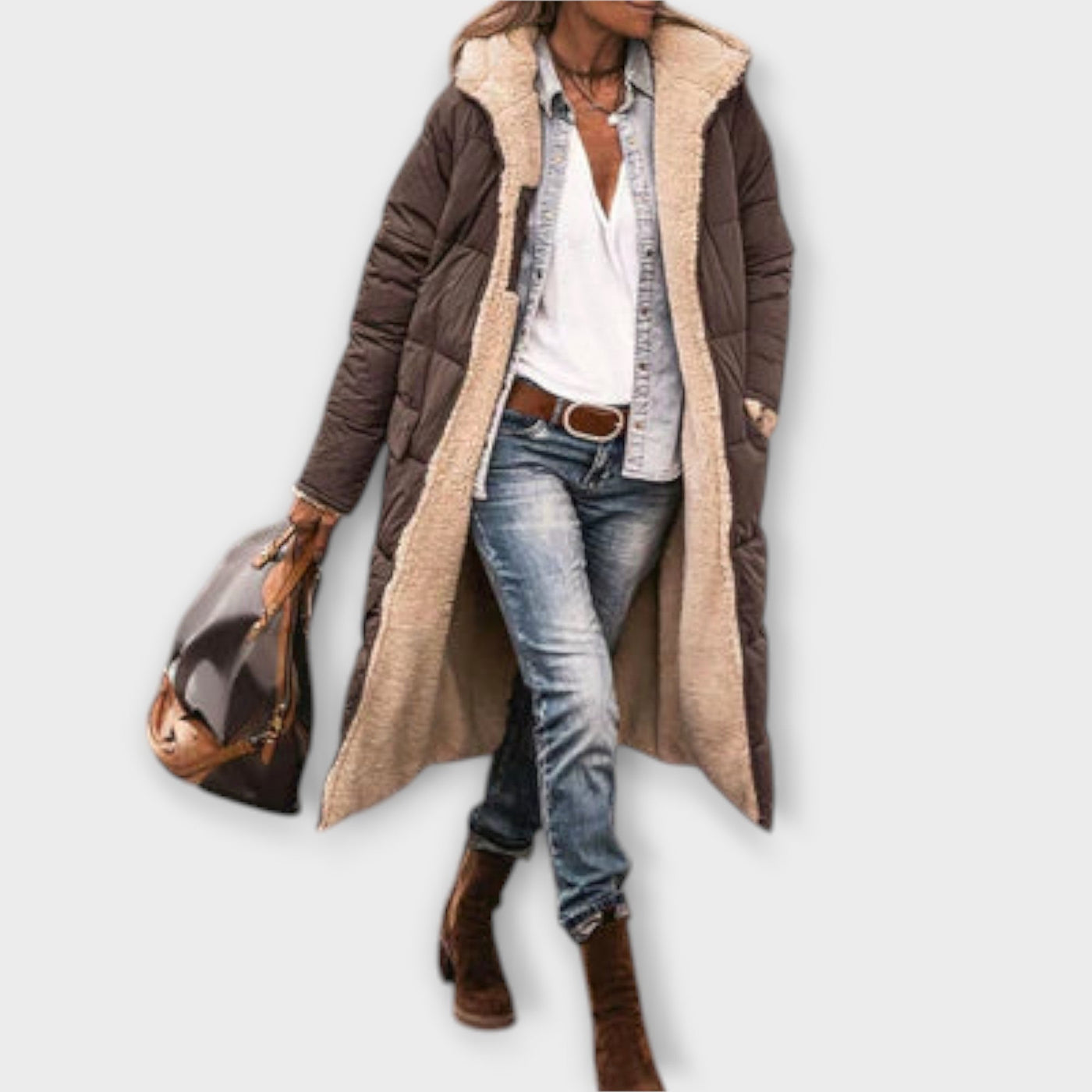 Kora – Cozy Faux-Fur Lined Coat