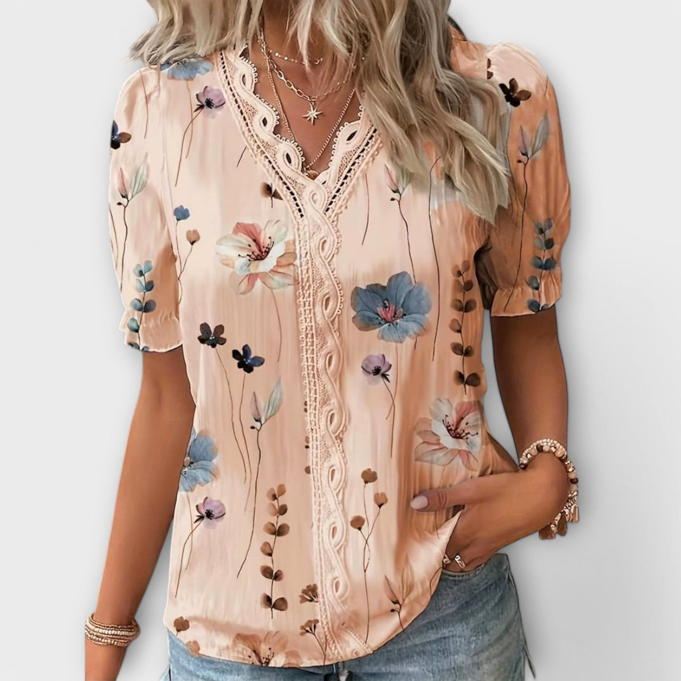 The Emily Timeless V-Neck Blouse