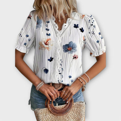 The Emily Timeless V-Neck Blouse