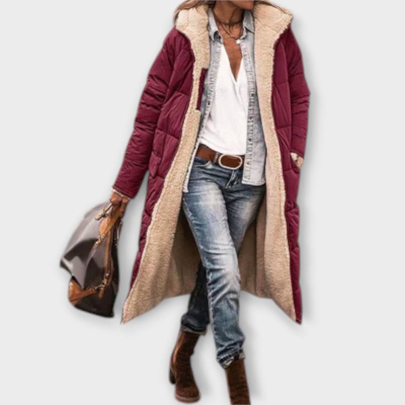 Kora – Cozy Faux-Fur Lined Coat