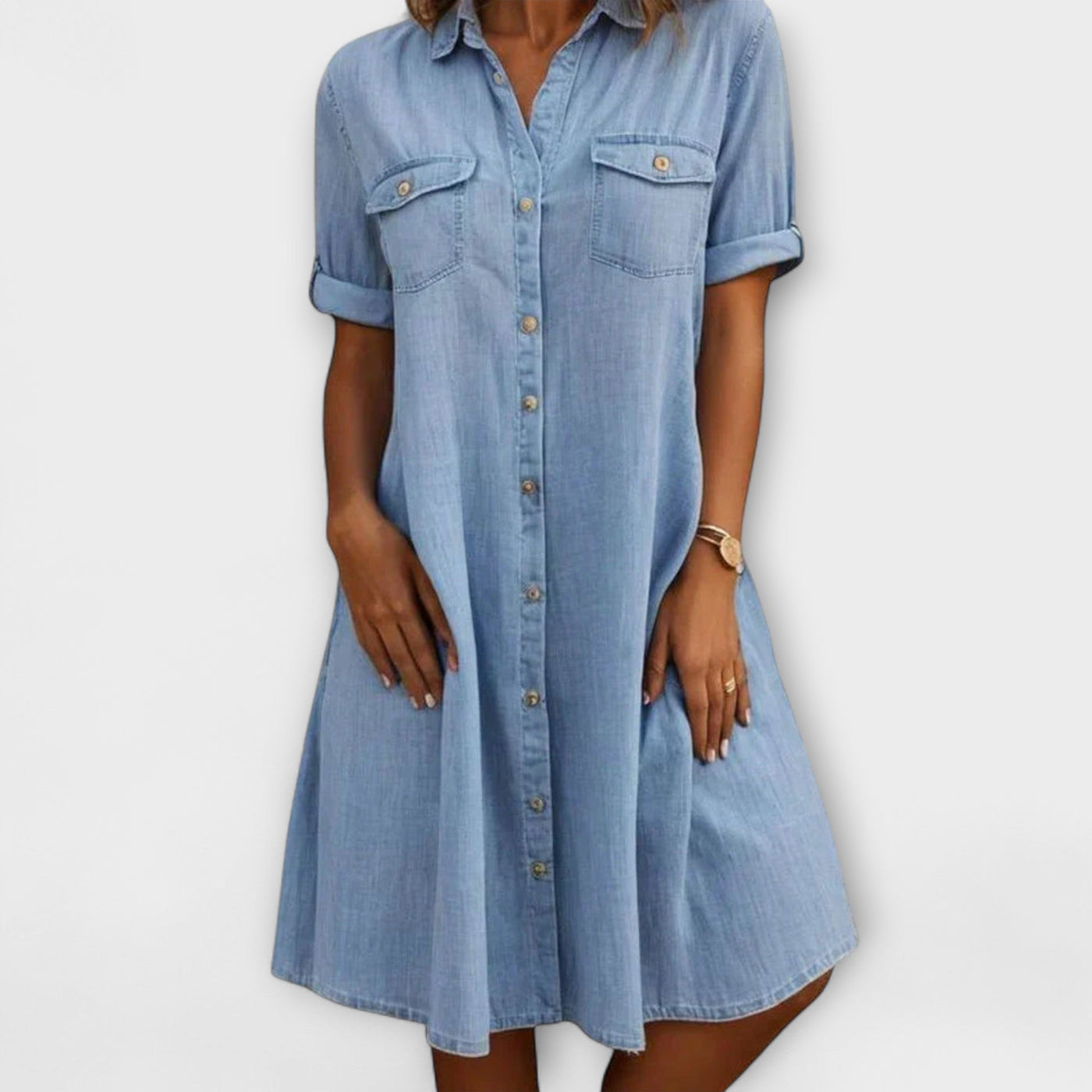 The Essential Denim Shirt Dress