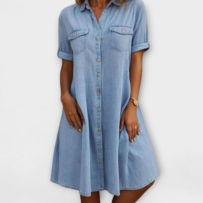 The Essential Denim Shirt Dress
