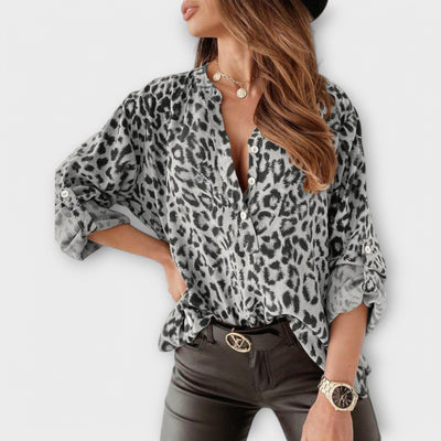 The Livy Leopard Blouse
