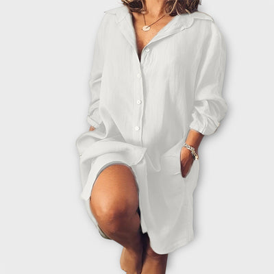 The Venice Classic Linen Blouse