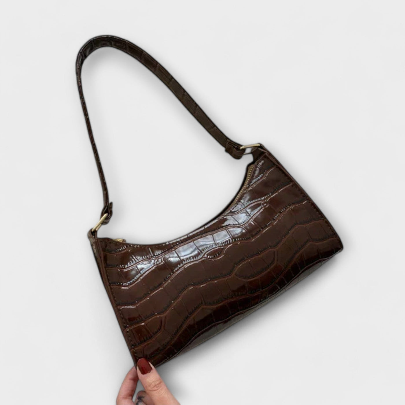 The Becky Glossy Leather Bag