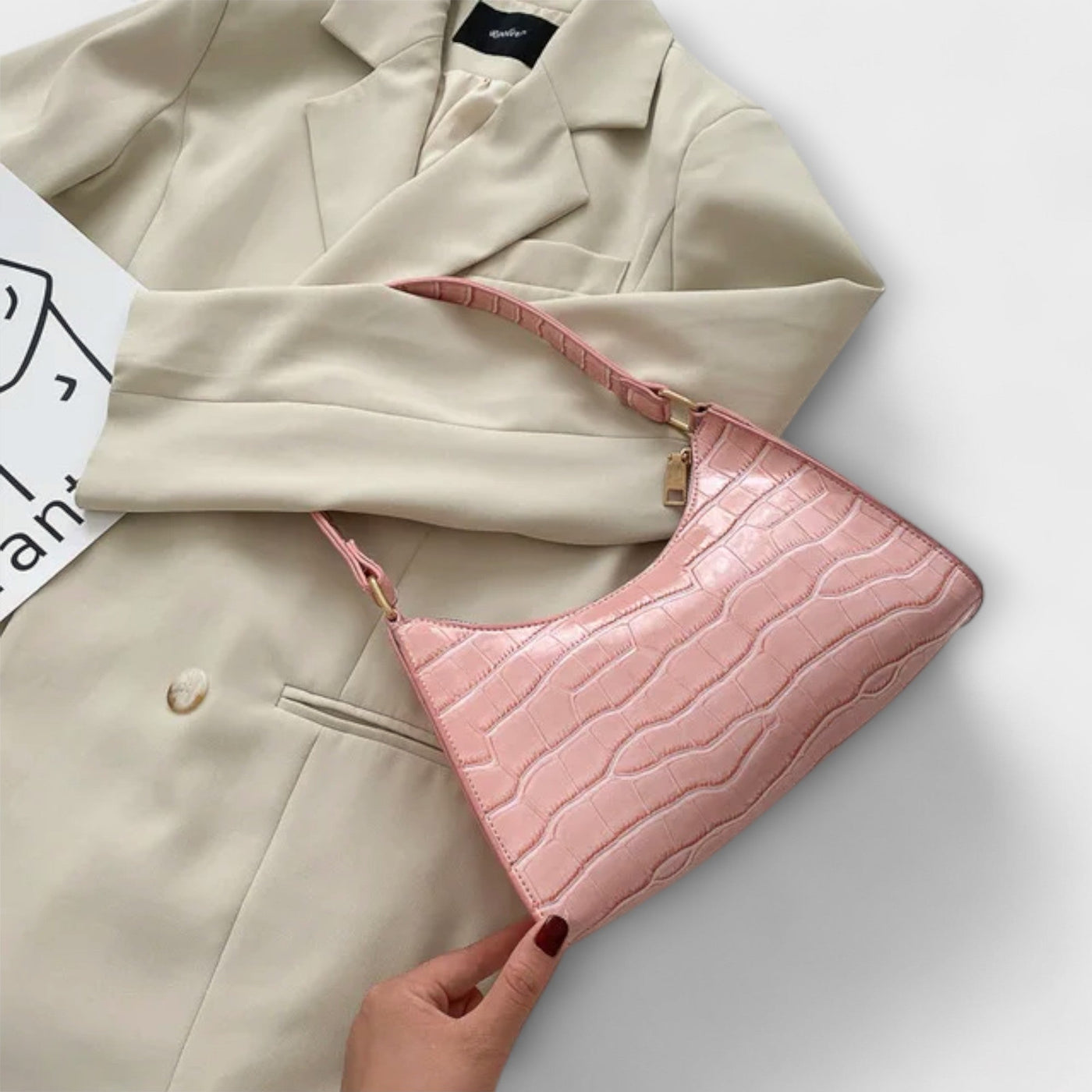 The Becky Glossy Leather Bag