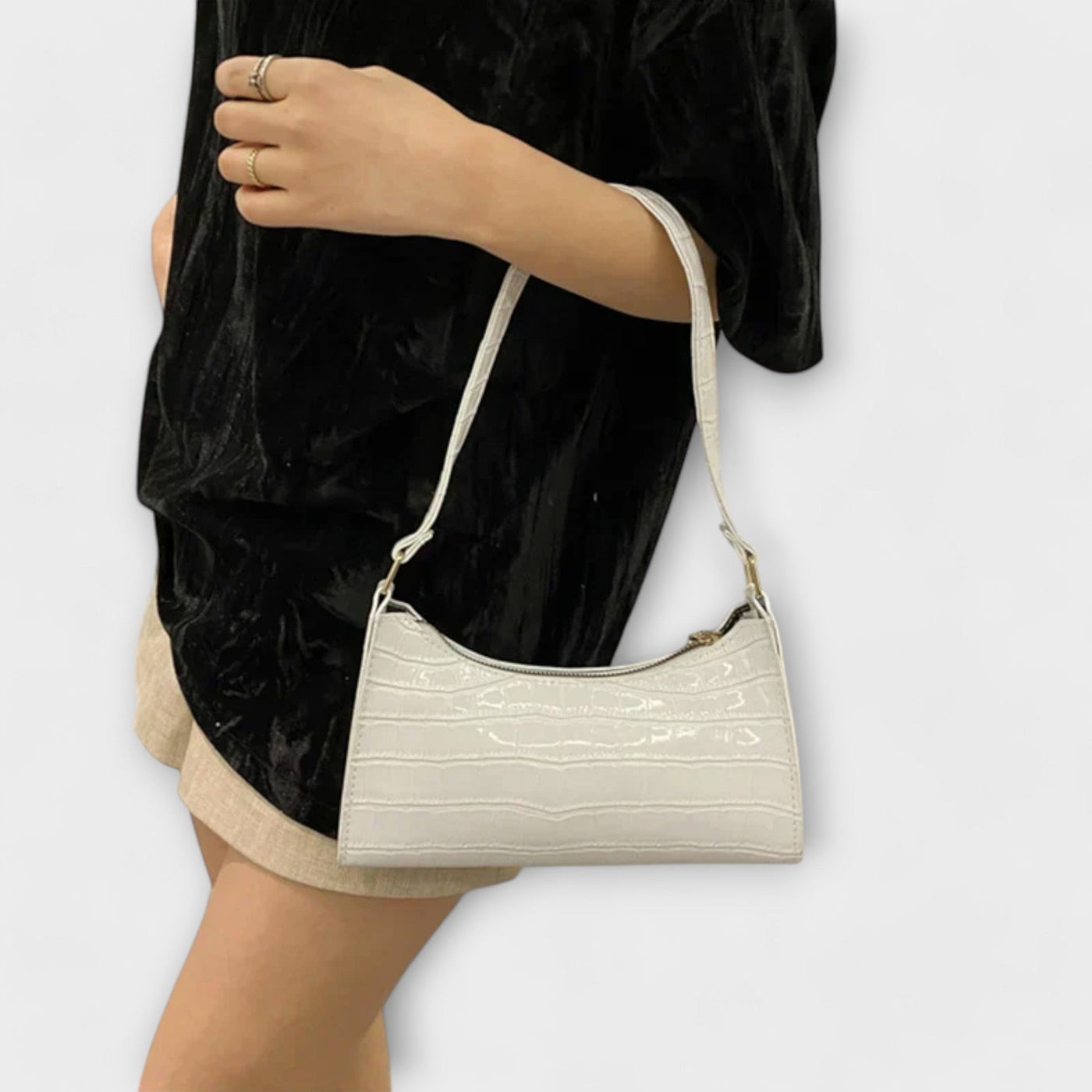 The Becky Glossy Leather Bag