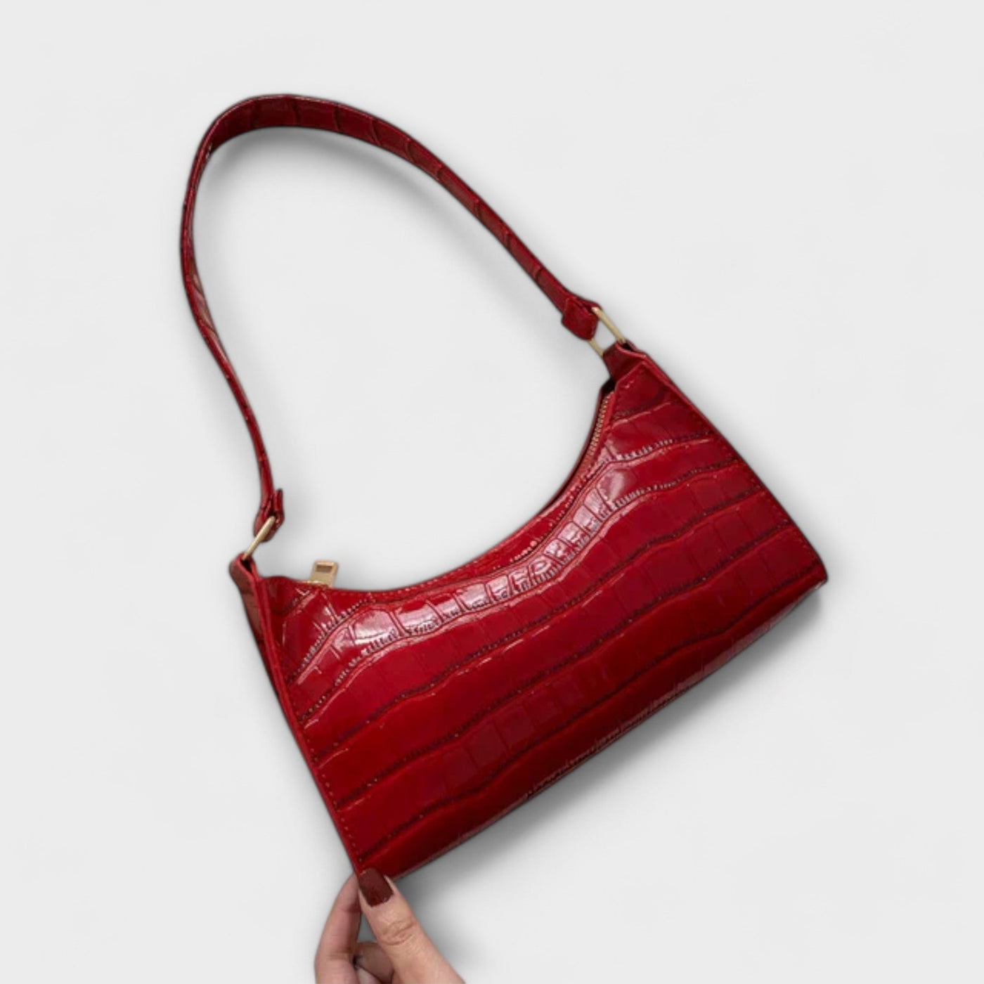 The Becky Glossy Leather Bag