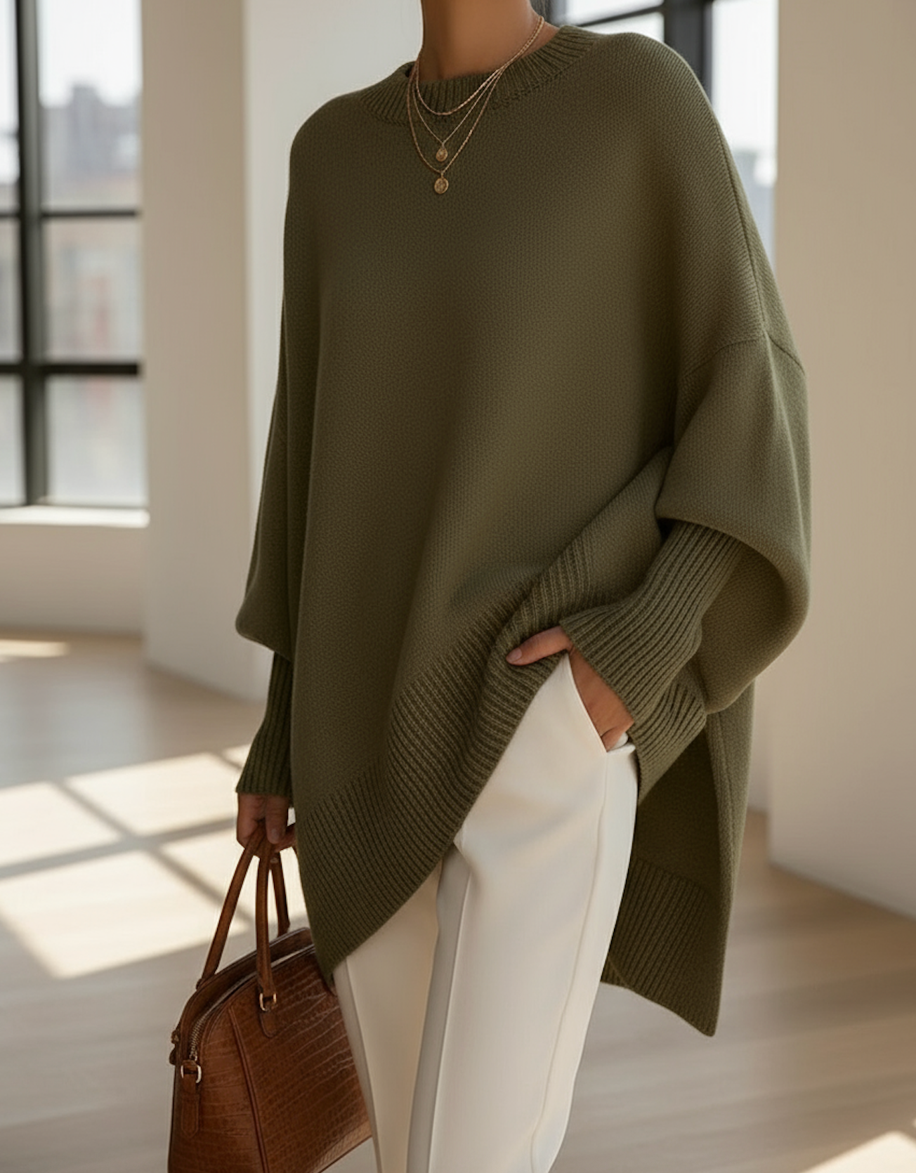 The Maglione Poncho Sweater
