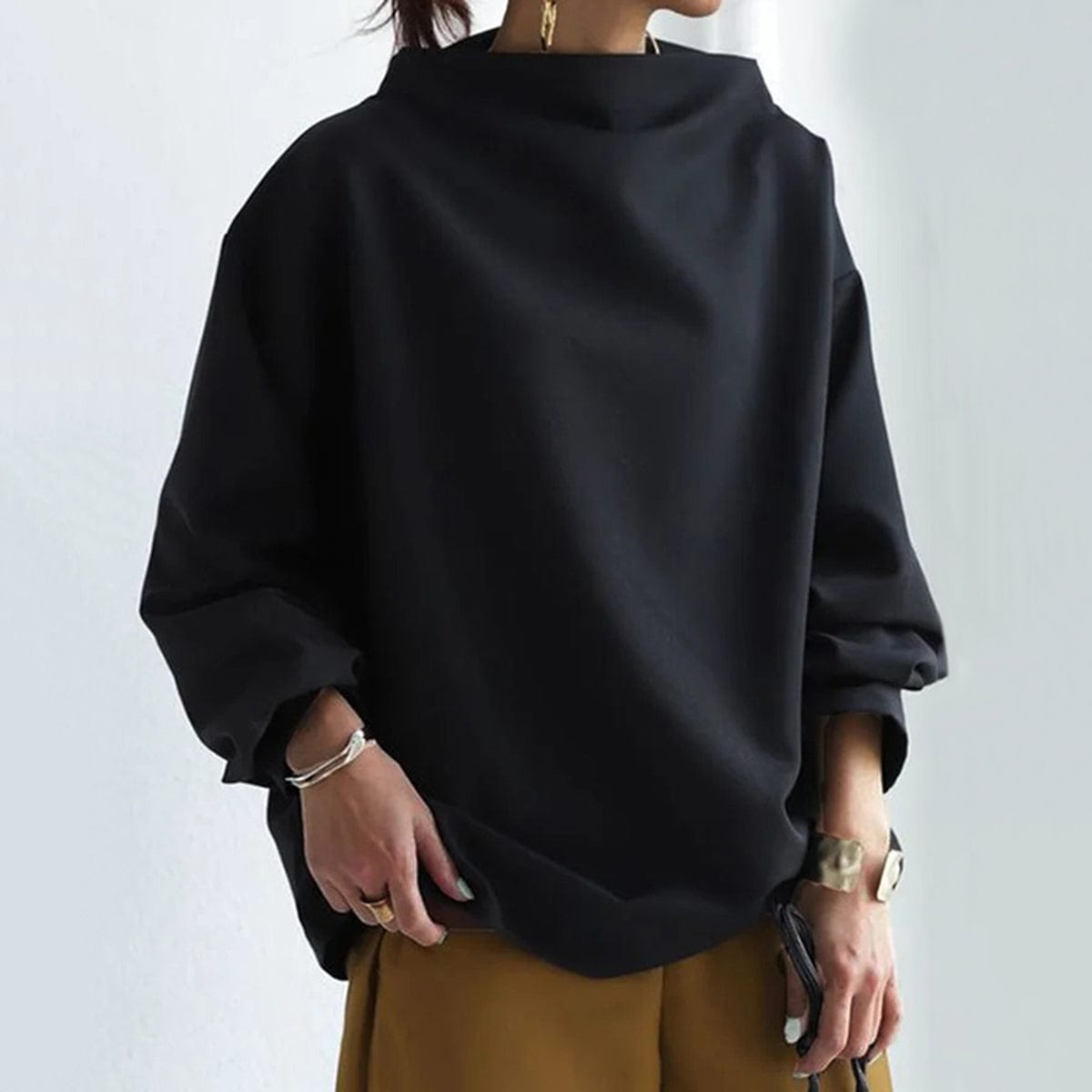 The Monroe Soft High-Neck Pullover