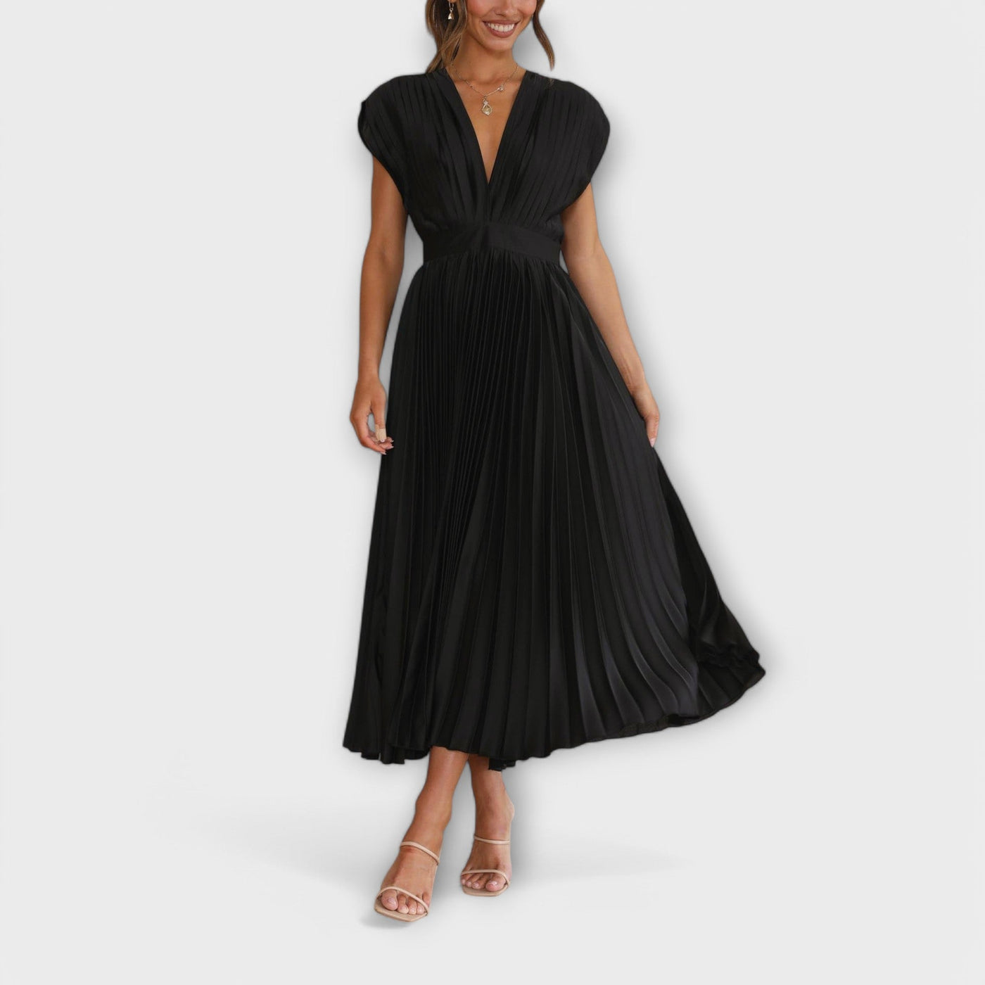 The Maria Elegant Pleated Dress