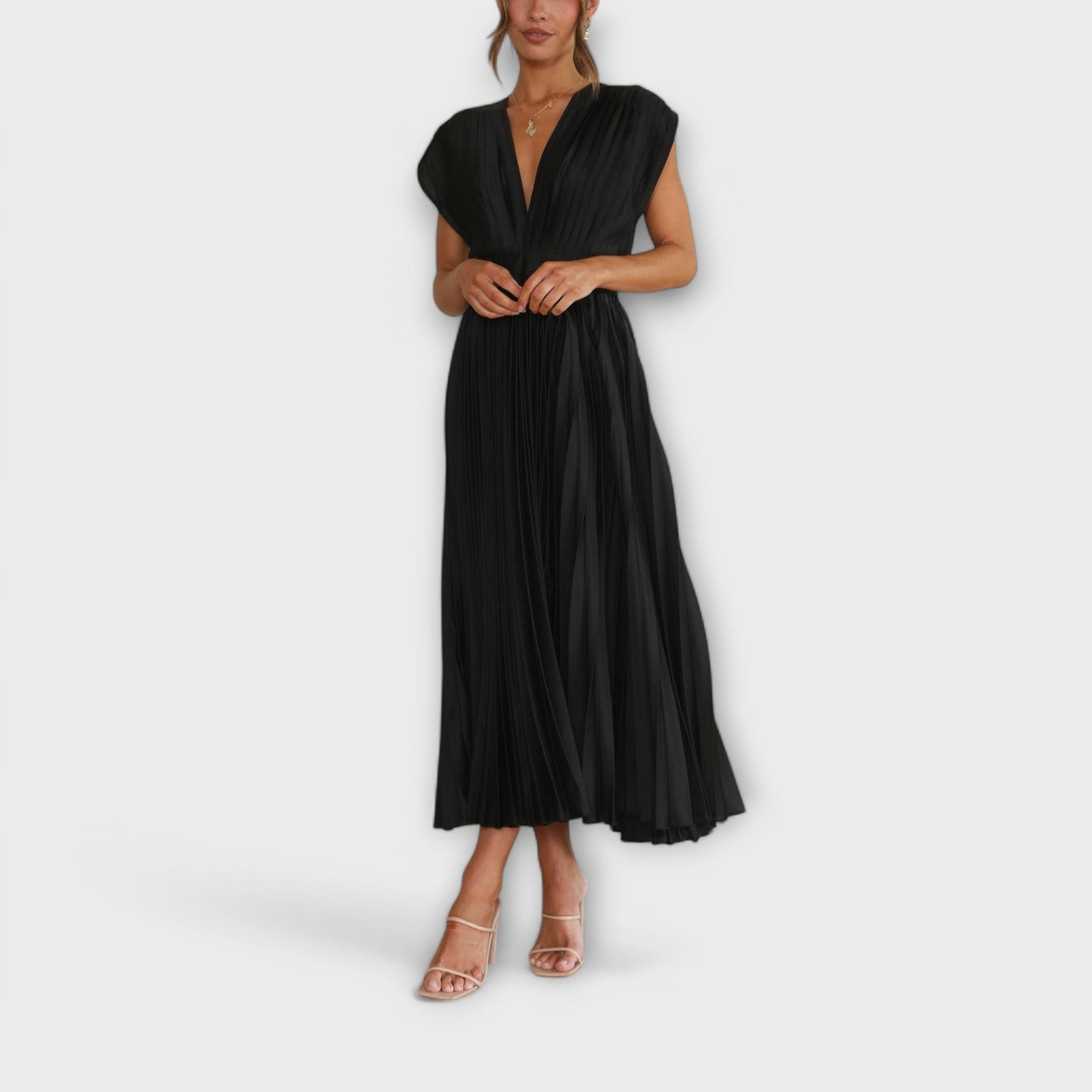 The Maria Elegant Pleated Dress