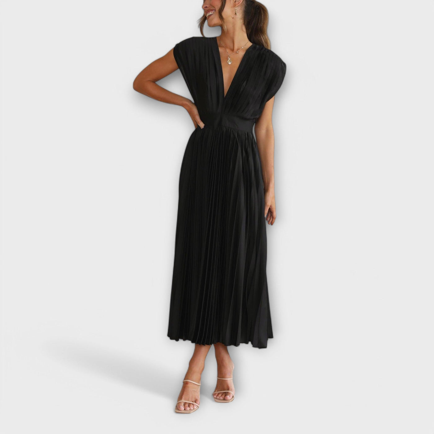 The Maria Elegant Pleated Dress