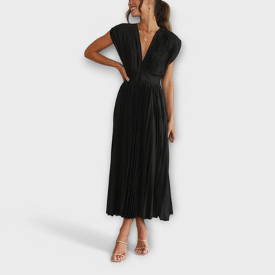 The Maria Elegant Pleated Dress