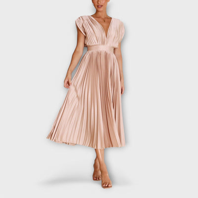 The Maria Elegant Pleated Dress