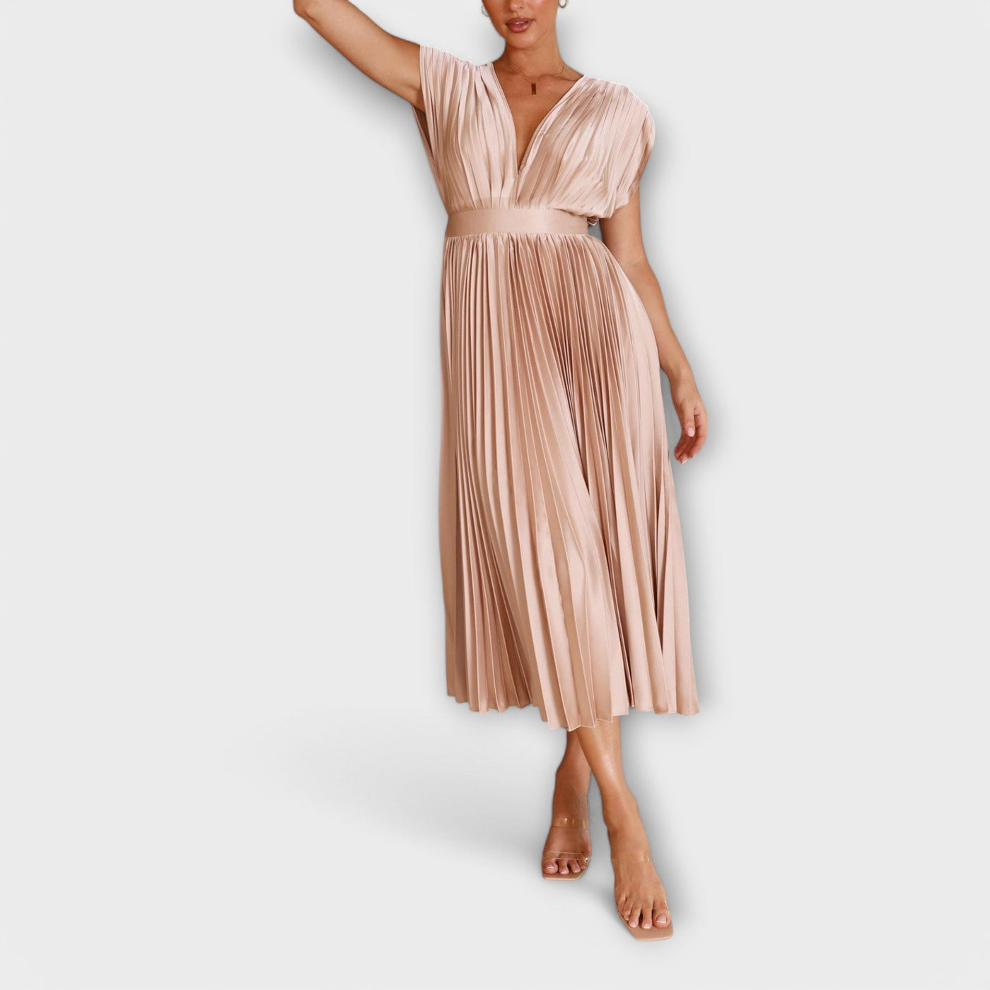 The Maria Elegant Pleated Dress