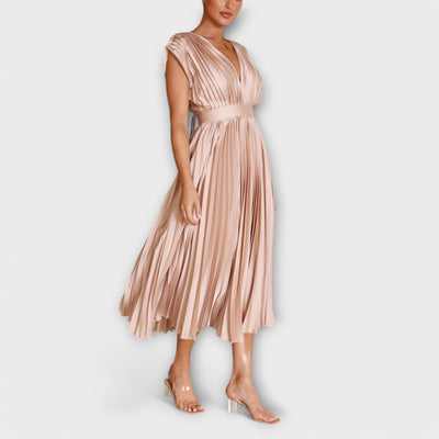 The Maria Elegant Pleated Dress