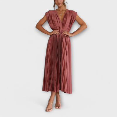 The Maria Elegant Pleated Dress