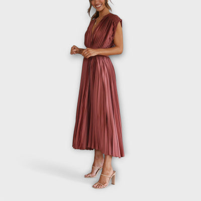 The Maria Elegant Pleated Dress
