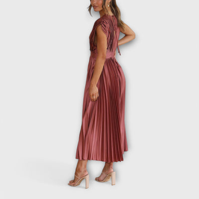 The Maria Elegant Pleated Dress