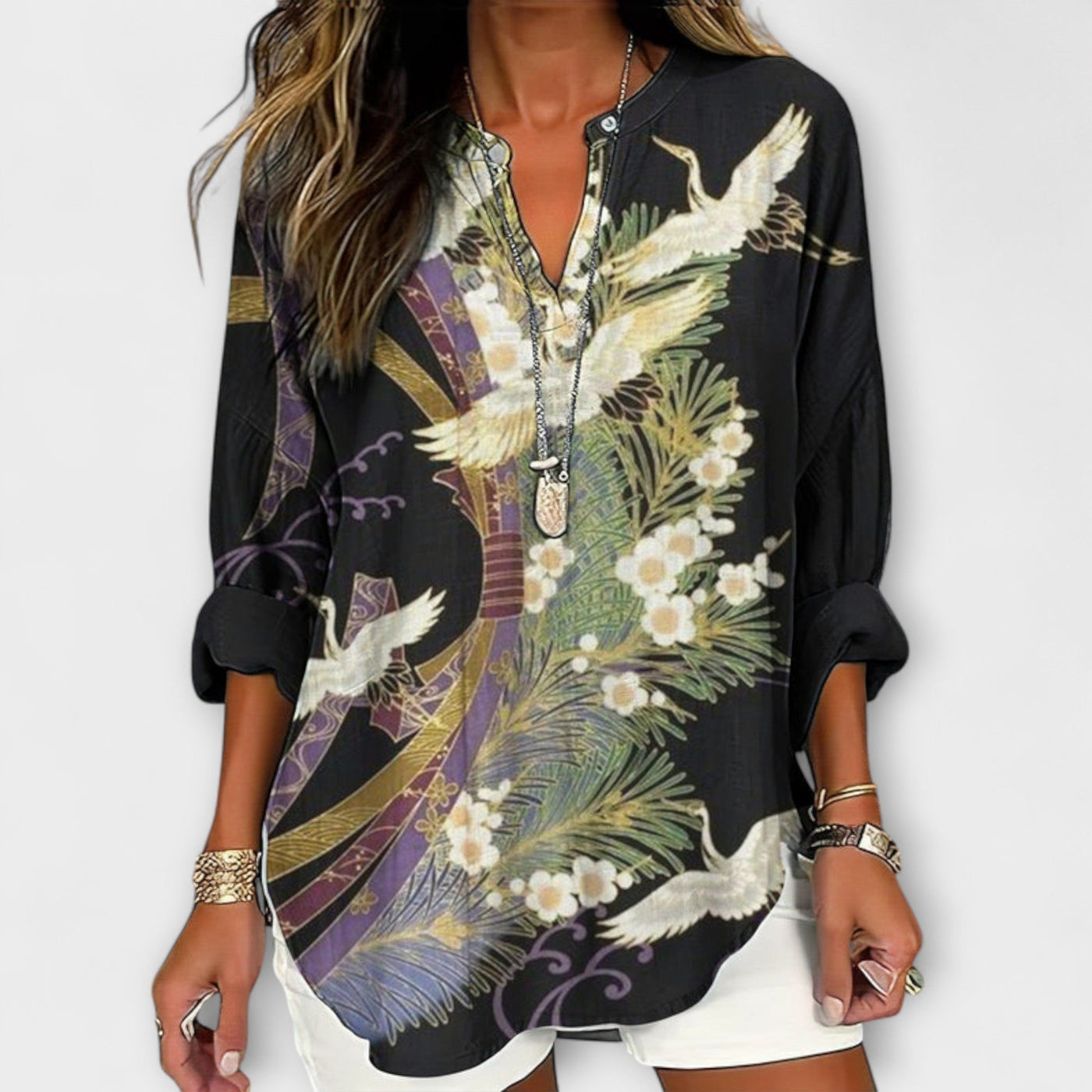 The Ellie Botanic Blouse
