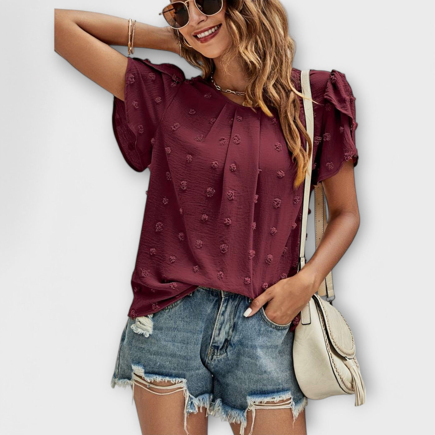 The Charlotte Polka-Dot Blouse