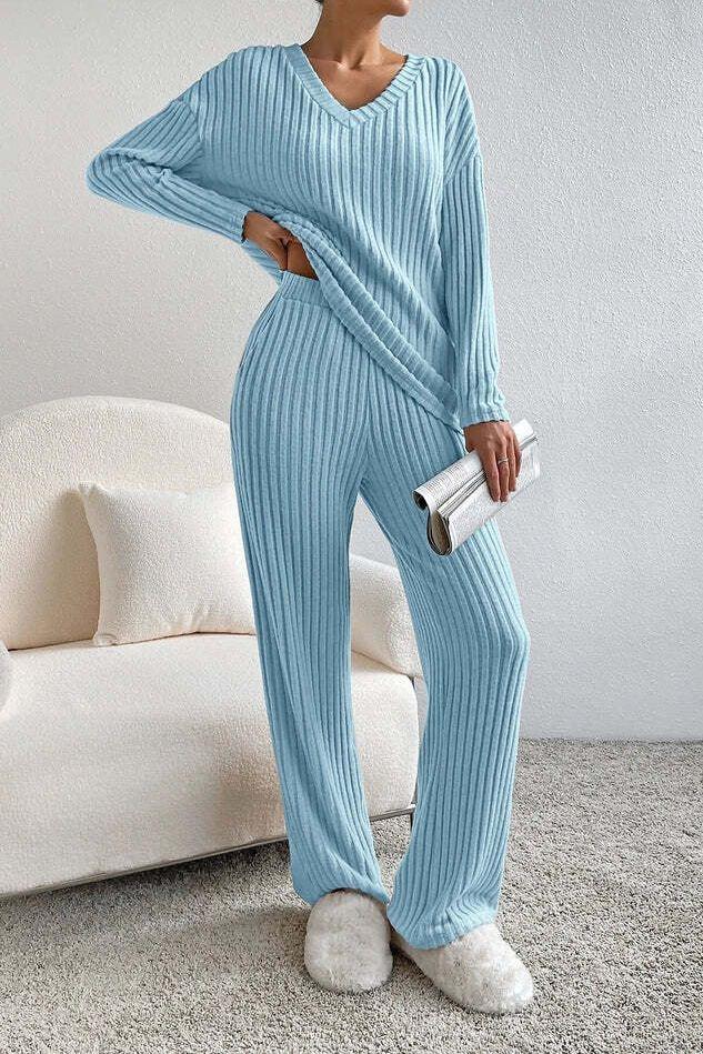 The Elijah Ribbed Lounge Set