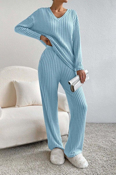 The Elijah Ribbed Lounge Set