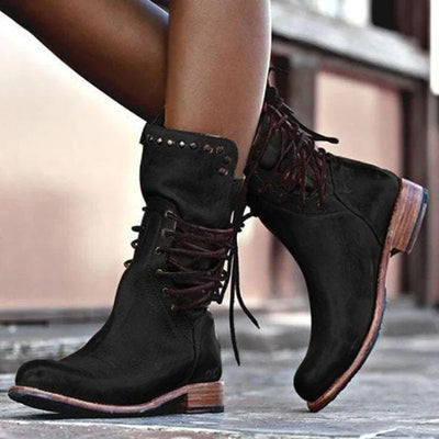 The Studded Mid-Calf Boots