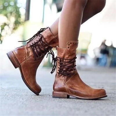 The Studded Mid-Calf Boots