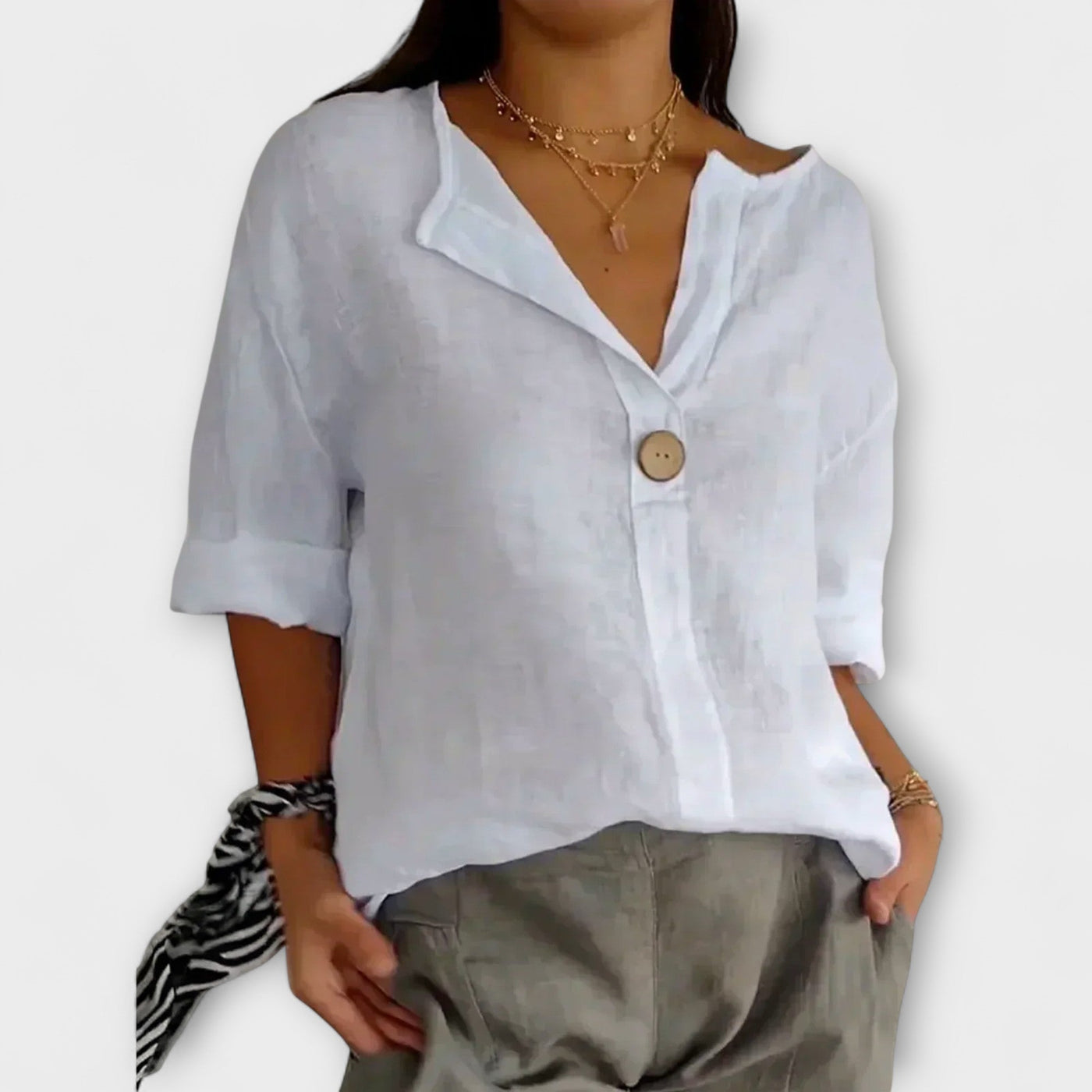 The Nicole V-Neck Blouse