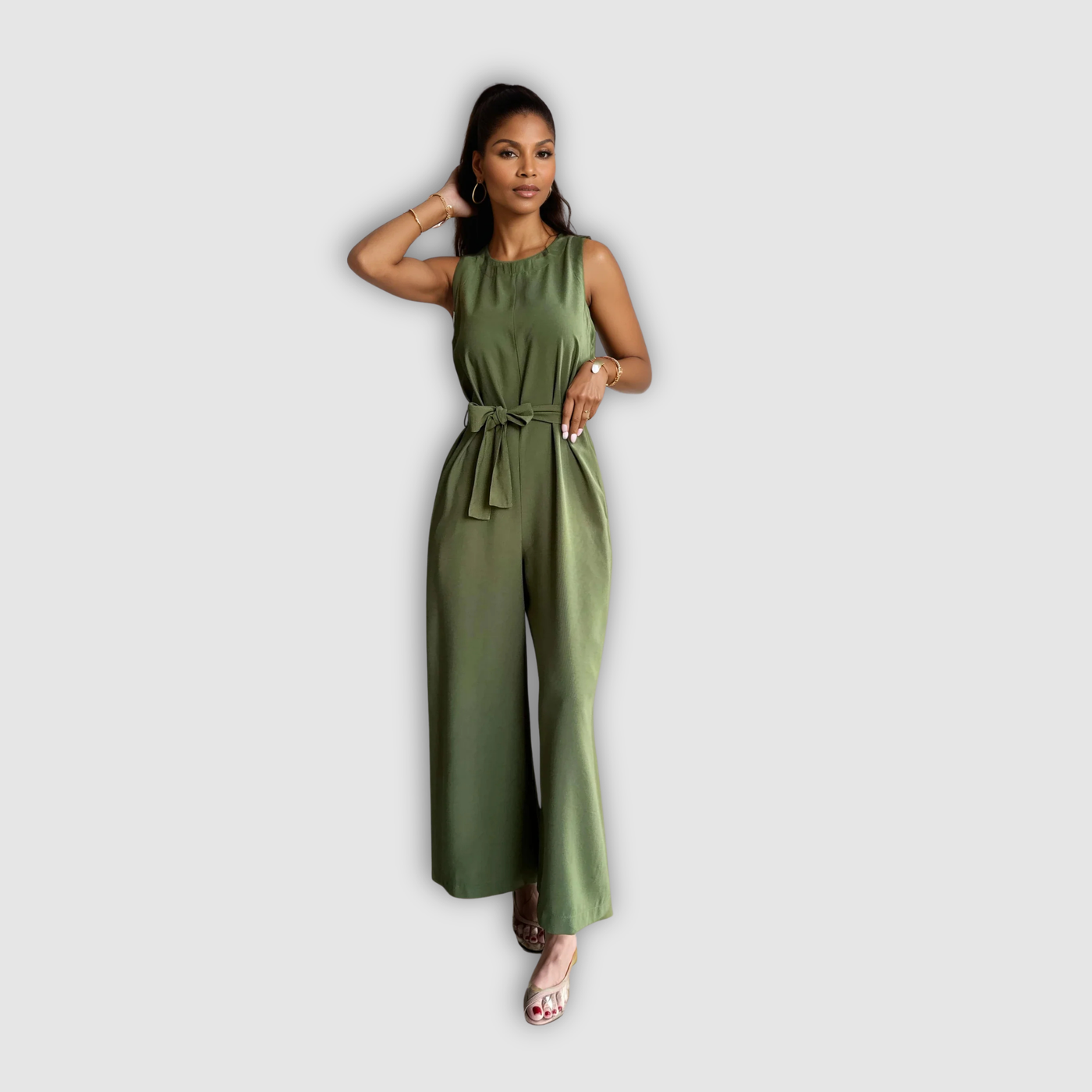 Noelle Belted Jumpsuit