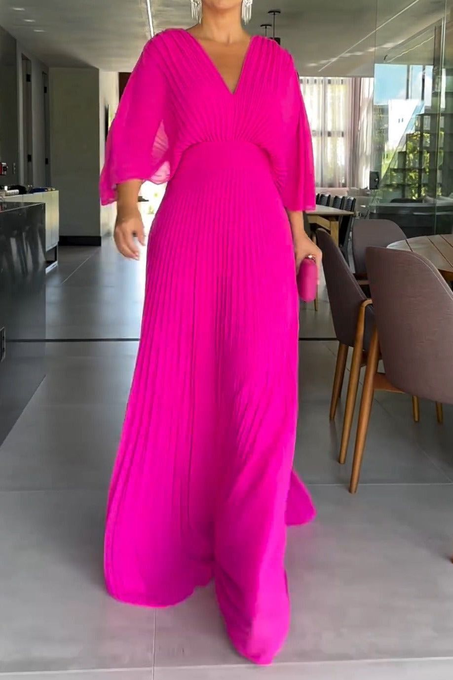 RIA - Floating Ribbed Maxi Dress