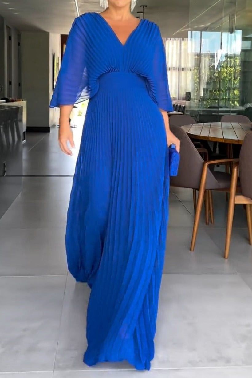 RIA - Floating Ribbed Maxi Dress